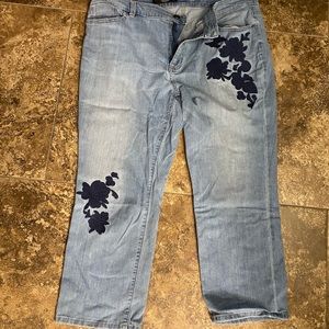 Vera Wang cropped jeans